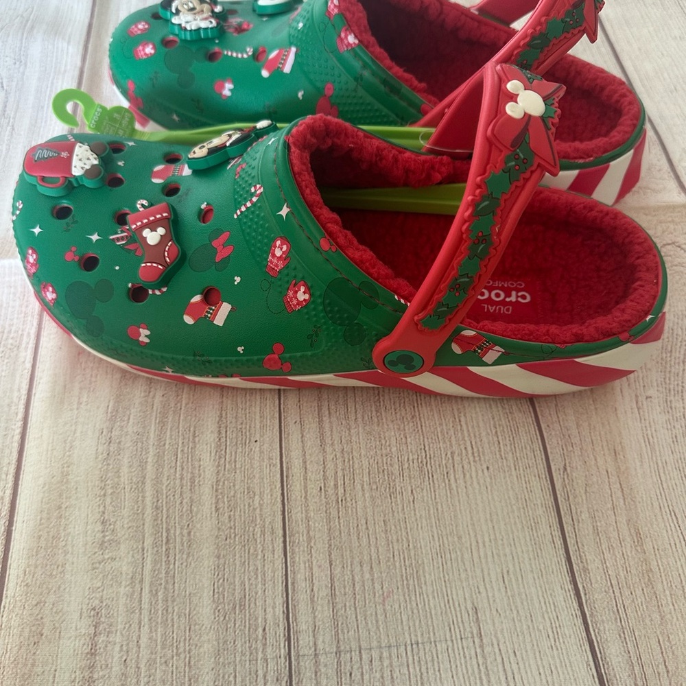 Crocs Christmas Mickey Mouse Disney Unisex clogs size men 10 women 12 - Picture 3 of 4